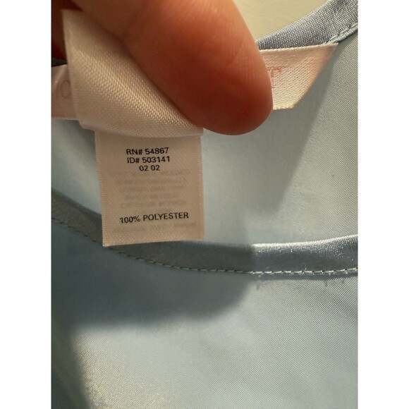 Victoria’s Secret Pastel Baby Blue Spring Lightweight Tank Top Size Large - Picture 3 of 4